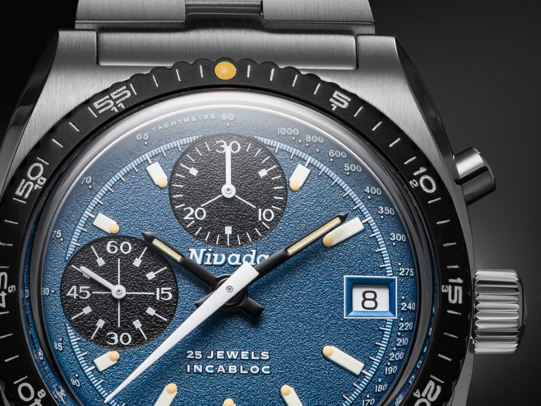 Nivada Grenchen Chronosport Blue Petroleum